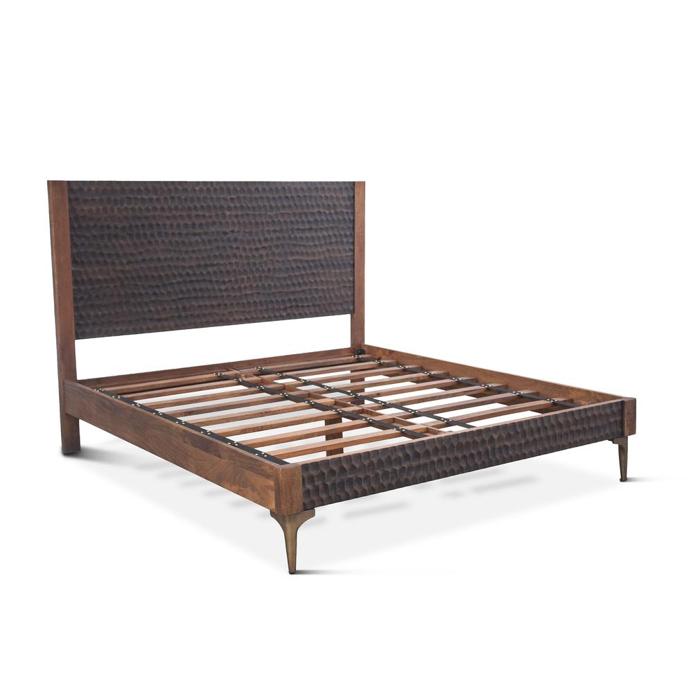 Vallarta Two Tone Mango Wood King Bed. Picture 1