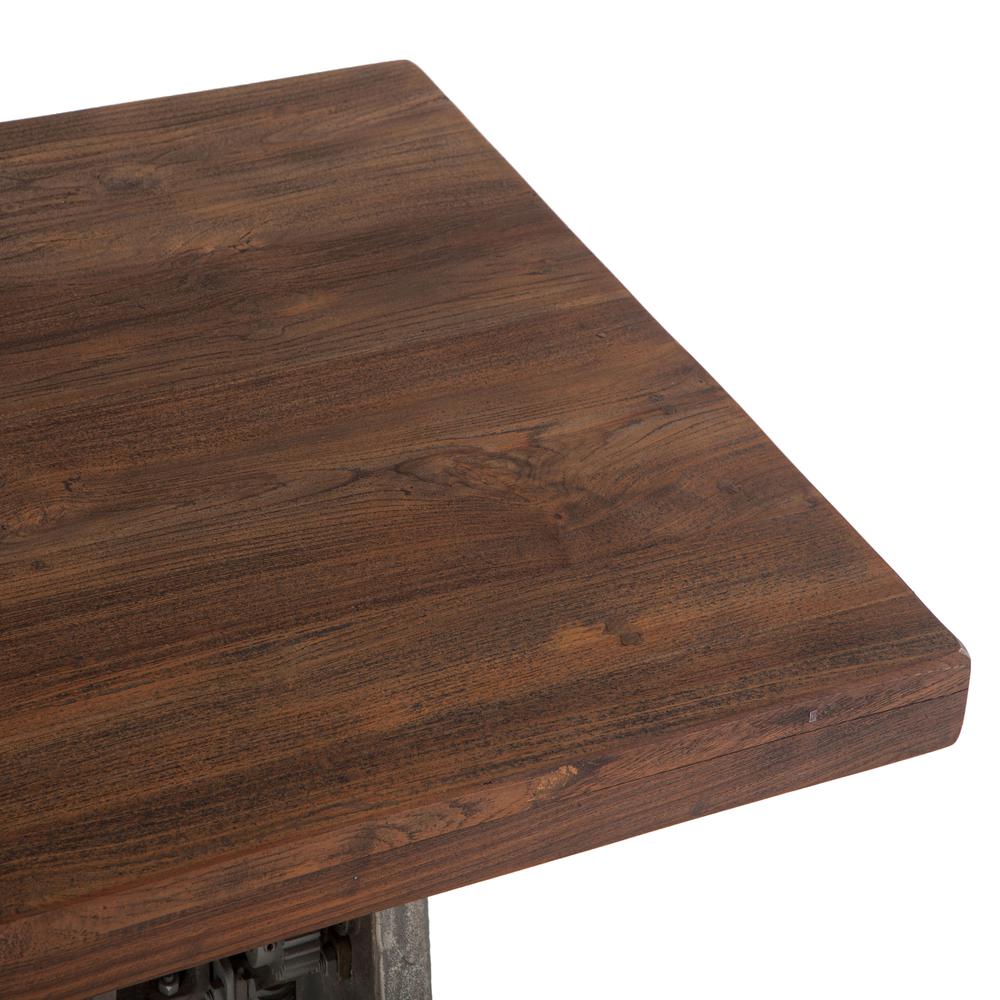 Artezia 60-Inch Reclaimed Teak Wood Desk with Adjustable Crank. Picture 4