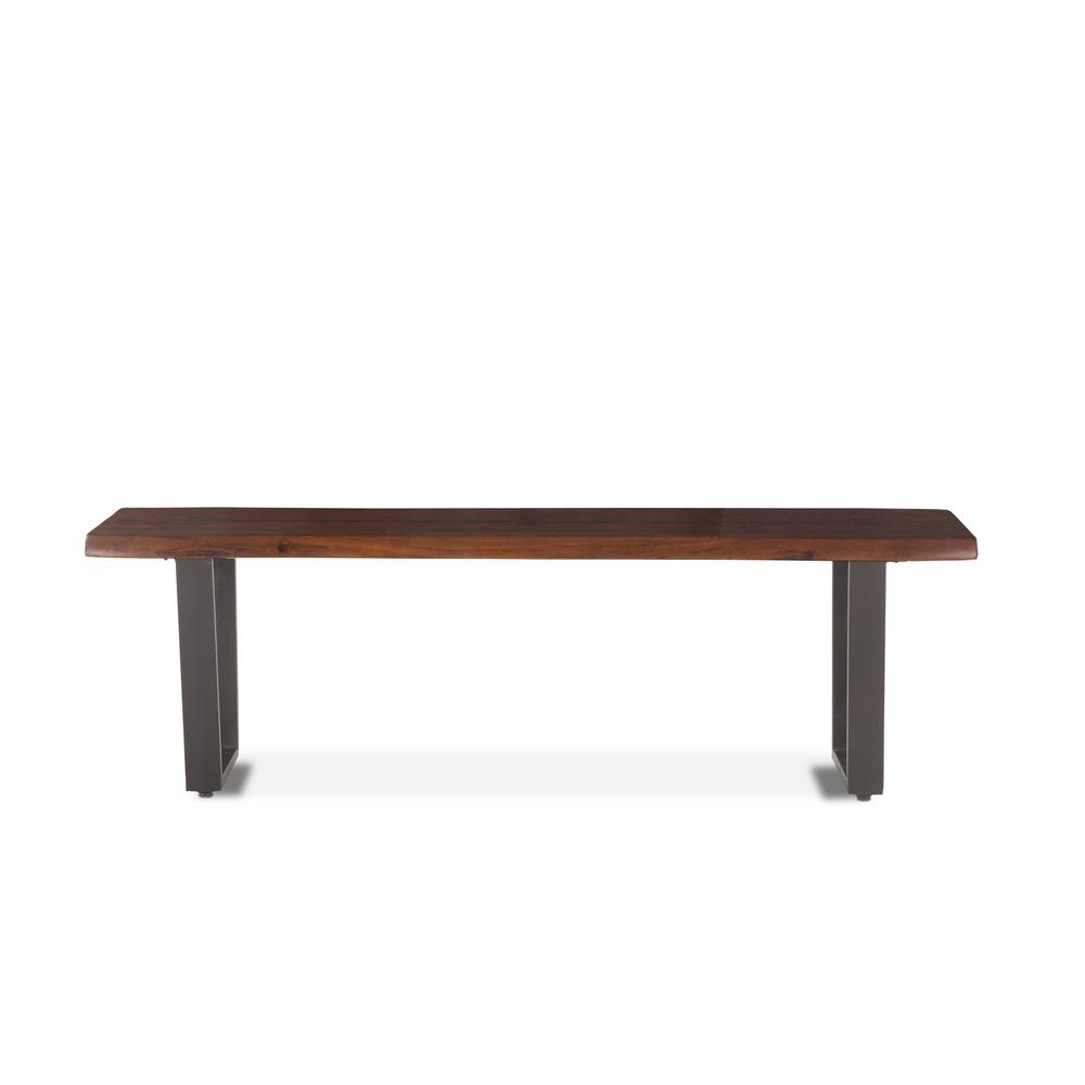 Belfrie 56-Inch Acacia Wood Dining Bench. Picture 4