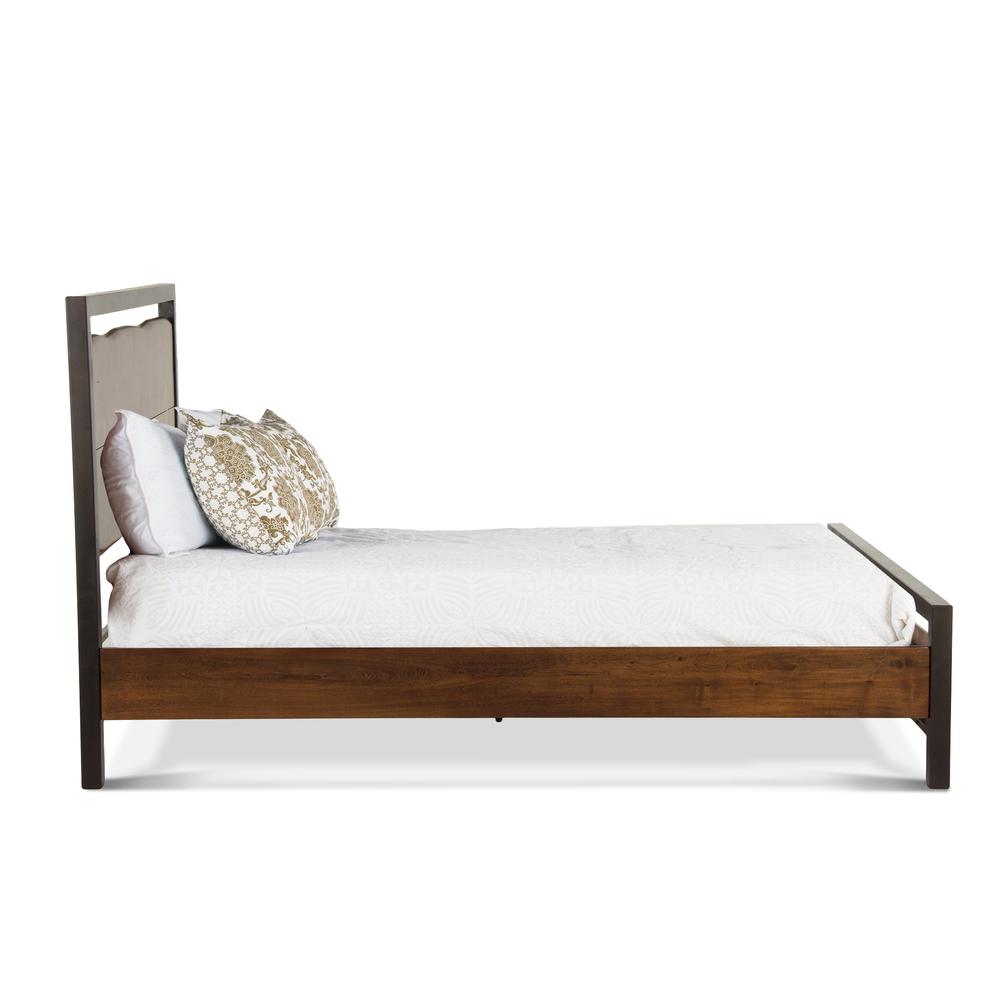 Glenwood Acacia Wood Queen Bed in Walnut Finish. Picture 4