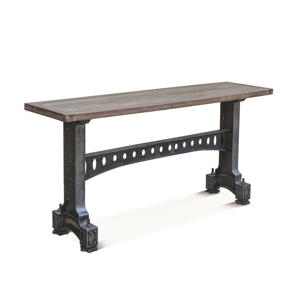 Sterling 66-Inch Cast Iron Console Table. Picture 1