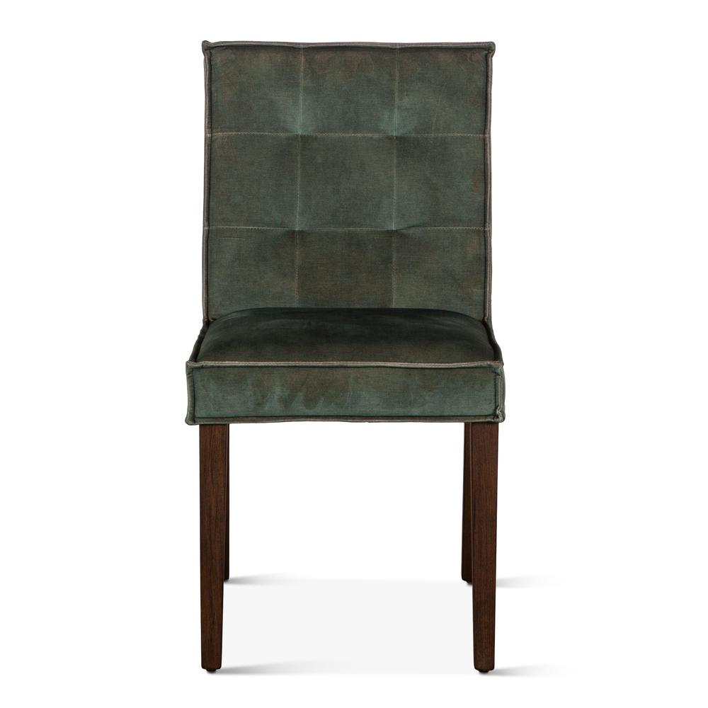Avery Green Velvet Side Chairs S/2. Picture 4