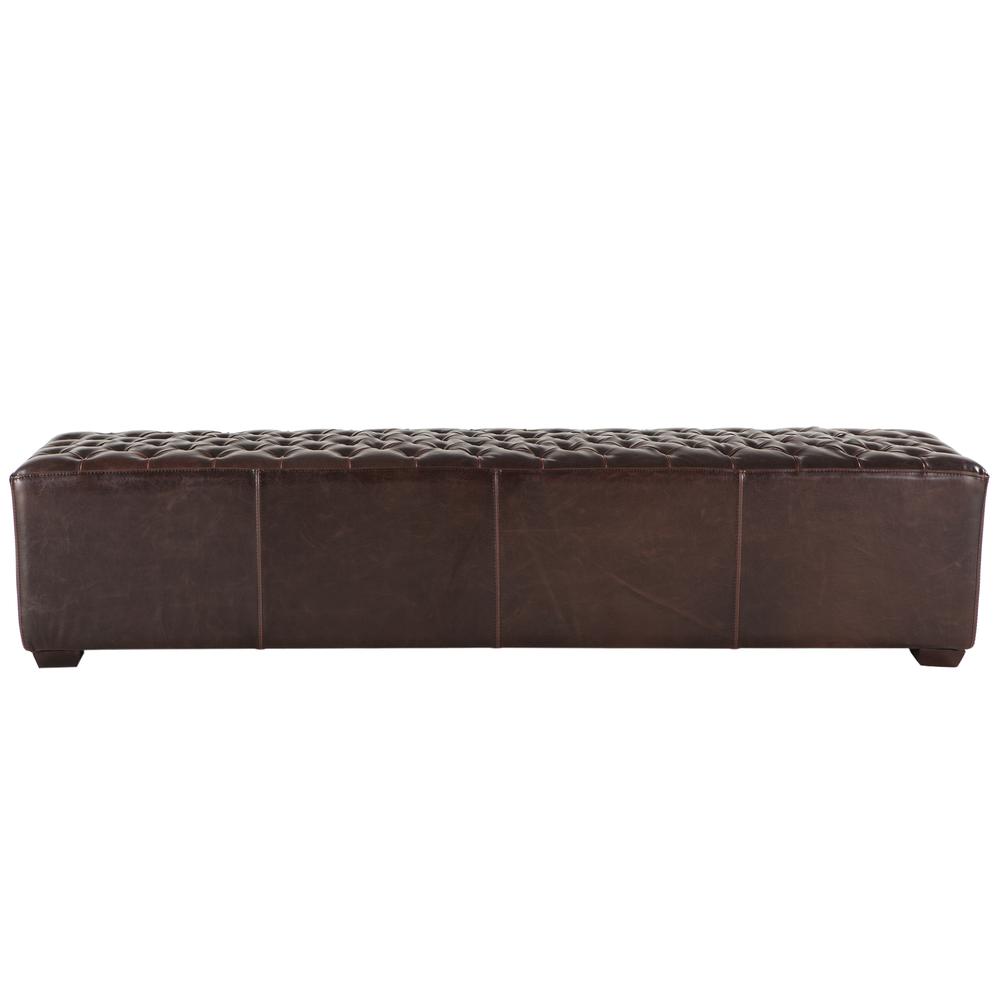 Arabella 78 Inch Long Leather Bench, Long Leather Bench
