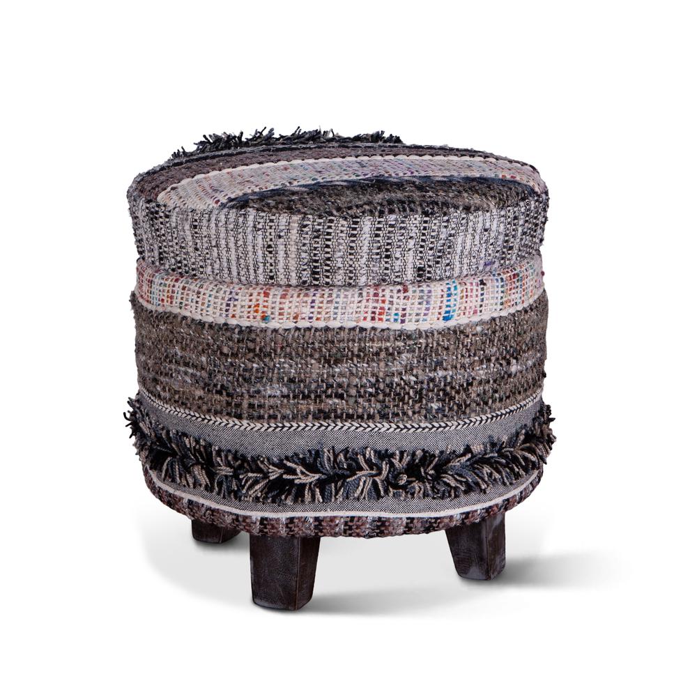 Algiers Upholstered Multi-Color Storage Stool. Picture 1