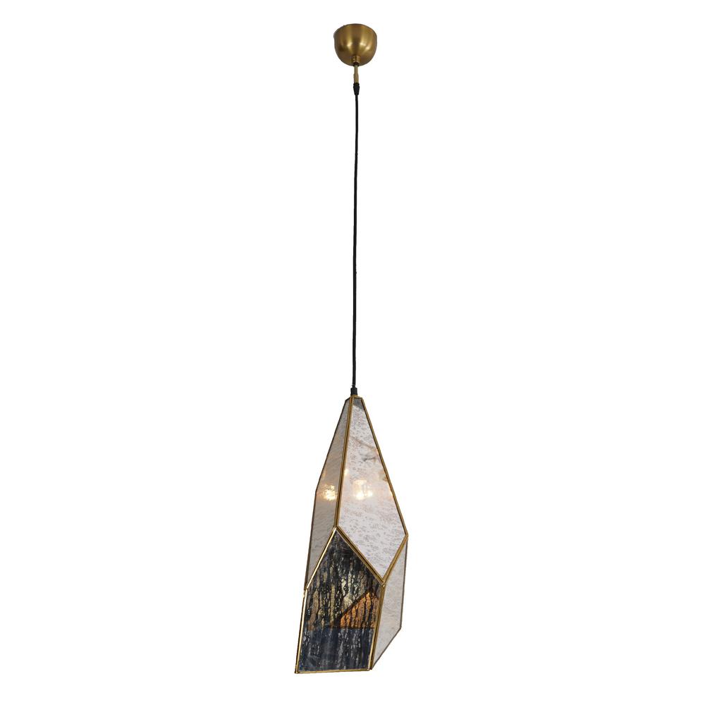 Bali Boho Glass Teardrop Hanging Pendant Light. Picture 1