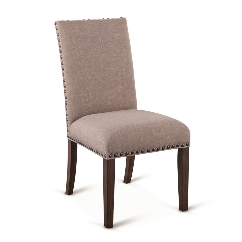Bristol Olive Linen Dining Chairs, Set of 2. Picture 2