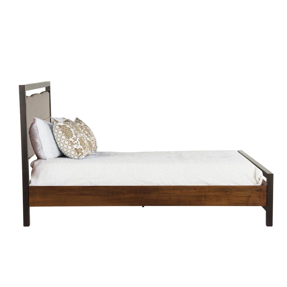Glenwood Acacia Wood Queen Bed in Walnut Finish. Picture 18