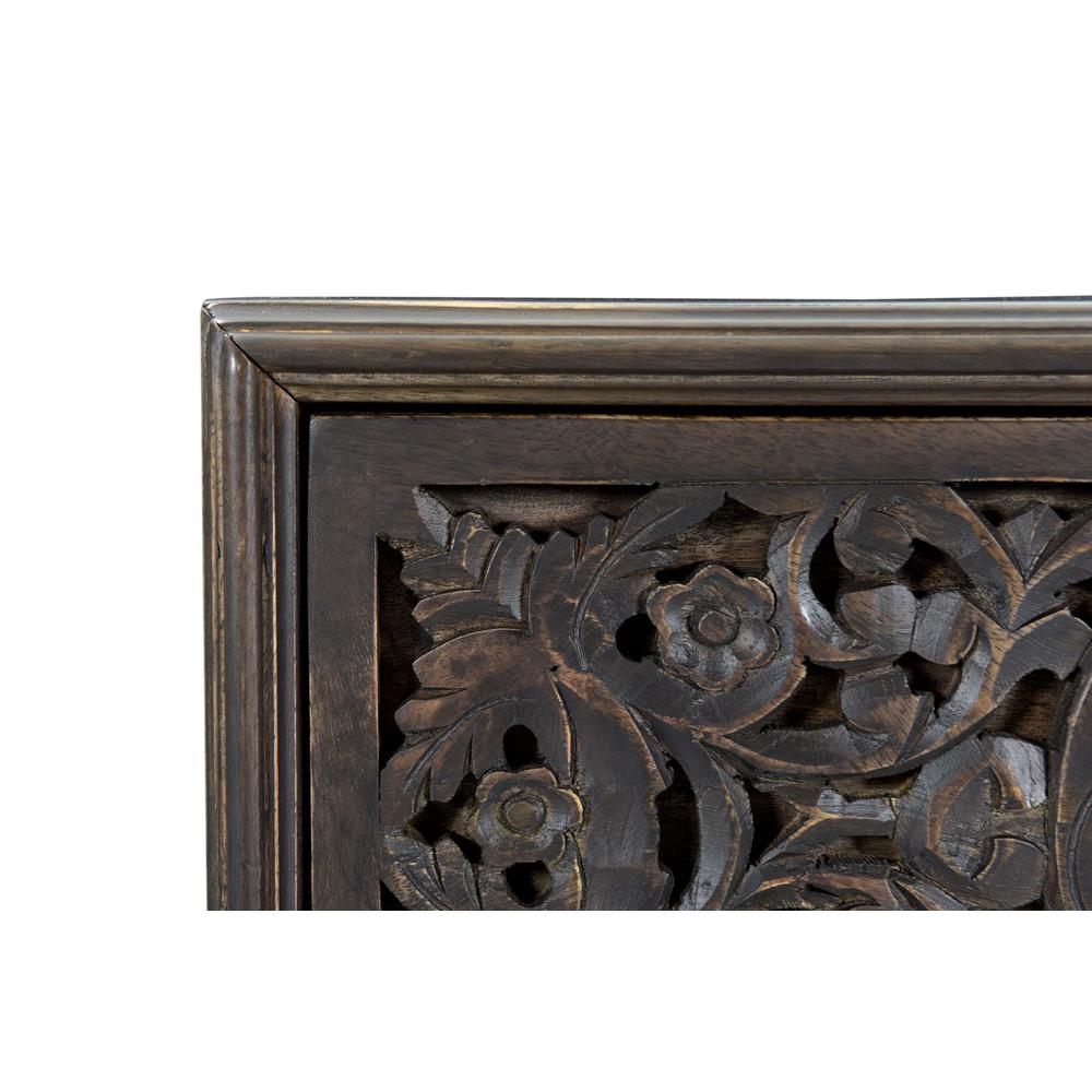 Haveli Vintage Brown Mango Wood Night Chest. Picture 8
