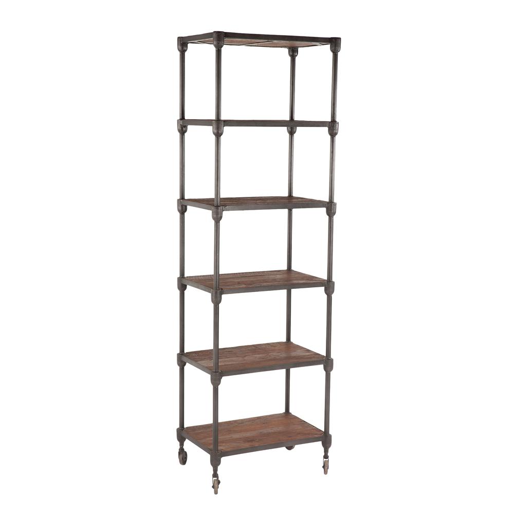 Paxton 25-Inch Wide Industrial Bookshelf. Picture 5