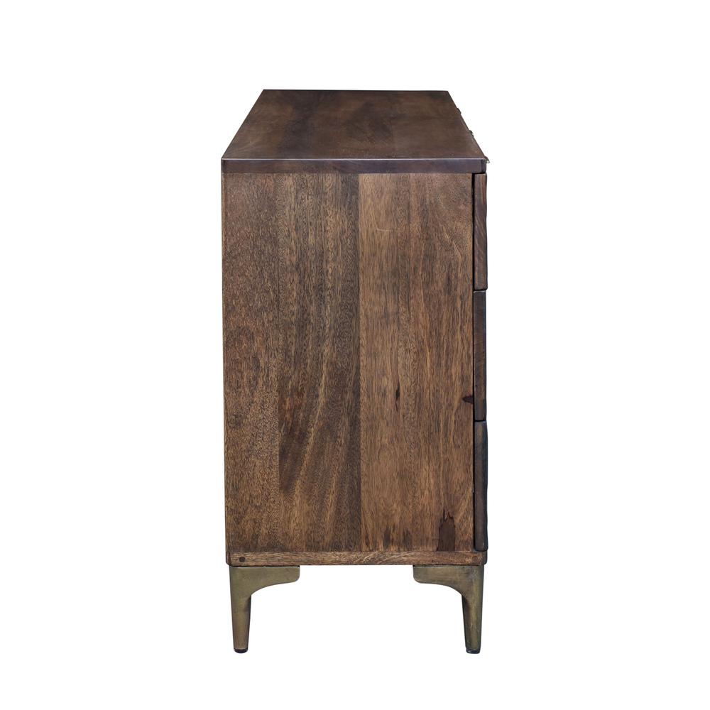 Vallarta 60-Inch Two Tone Mango Wood Dresser. Picture 7