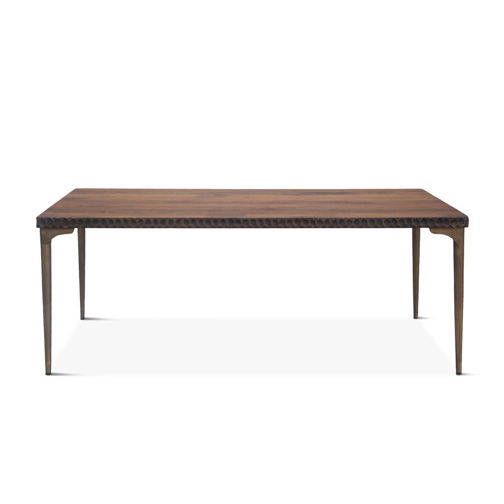 Vallarta 78-Inch Two Tone Mango Wood Dining Table. Picture 2