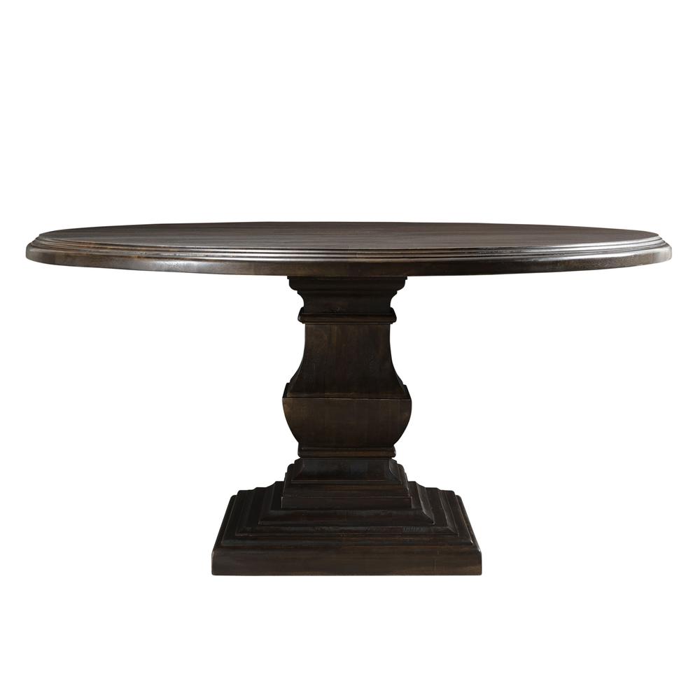 Toulon 60In Vintage Brown Round Dining Table. Picture 3
