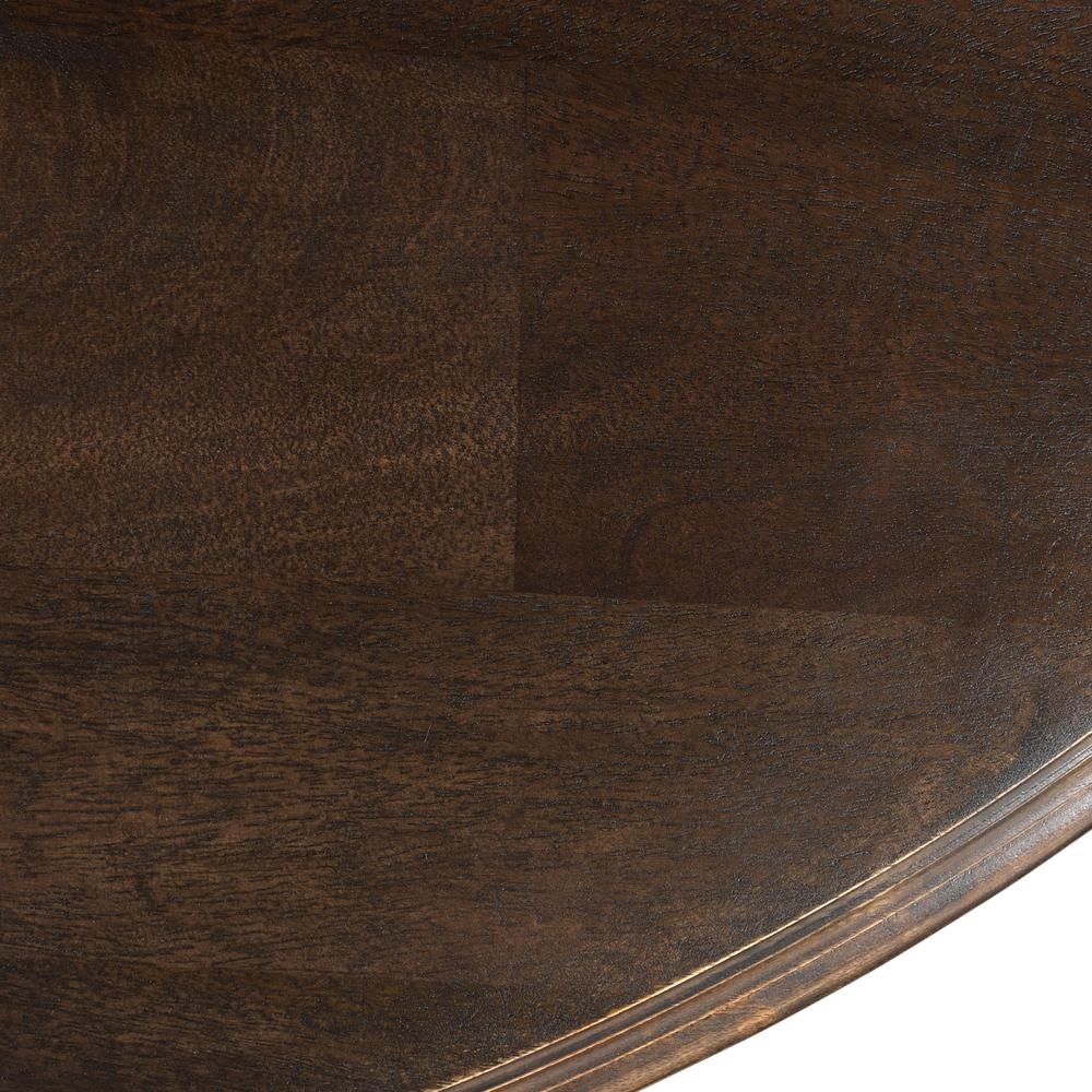Toulon 60In Vintage Brown Round Dining Table. Picture 5