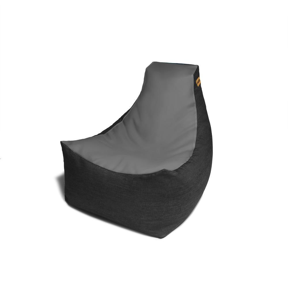 Jaxx Pixel Bean Bag Gamer Chair, Charcoal. The main picture.