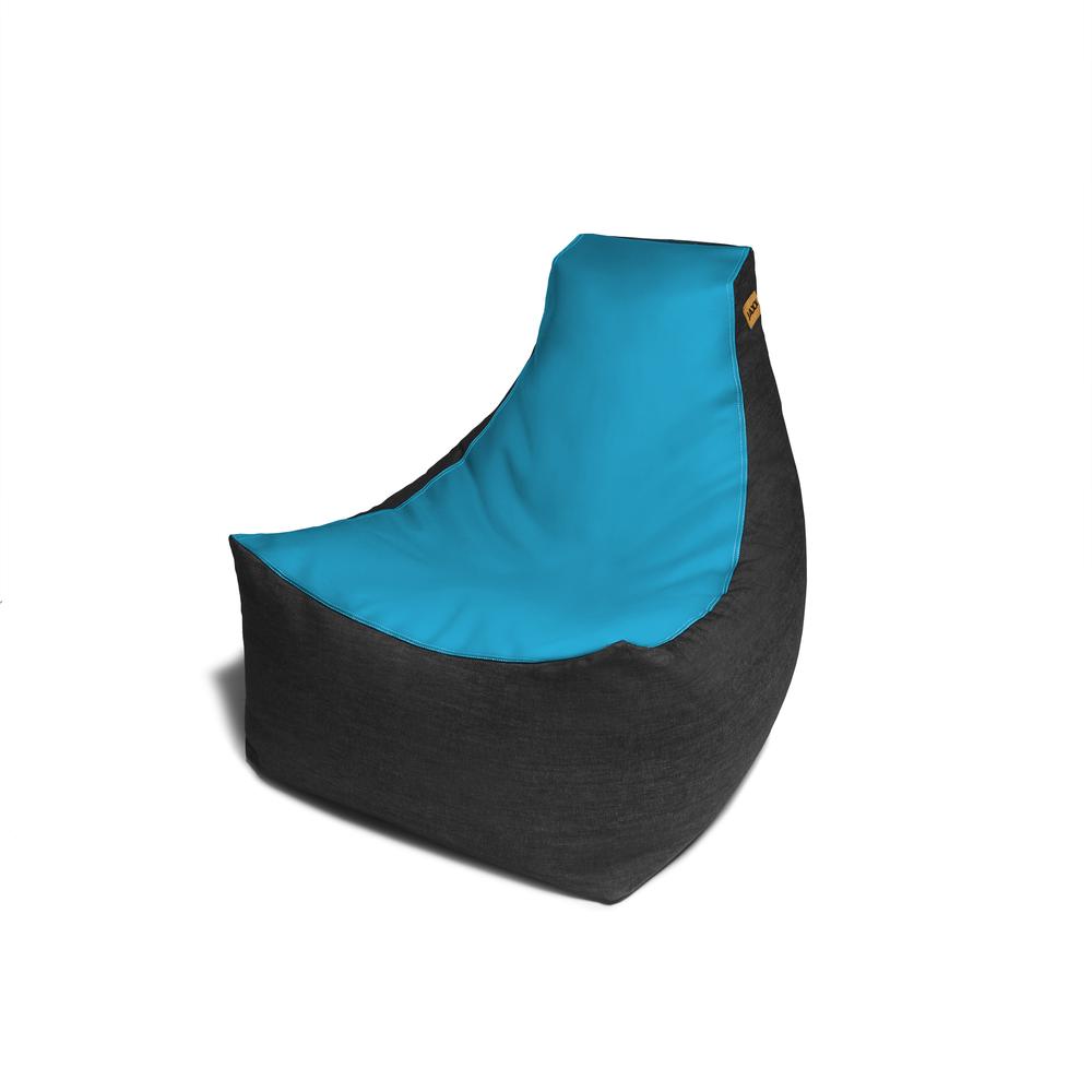 Jaxx Pixel Bean Bag Gamer Chair, Turquoise. Picture 1