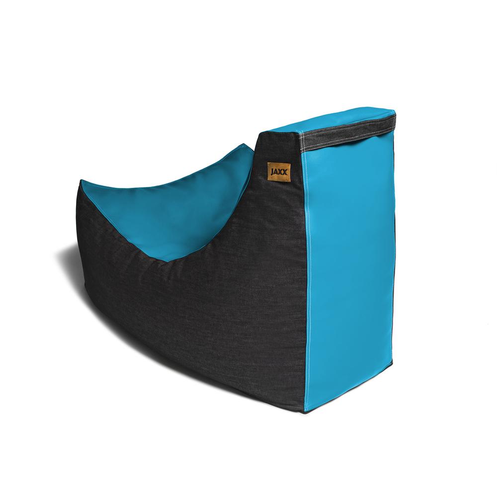 Jaxx Pixel Bean Bag Gamer Chair, Turquoise. Picture 2