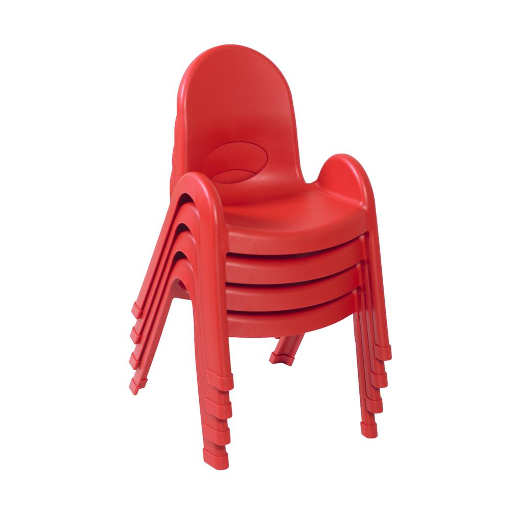 Value Stack™ 9" Child Chair - Candy Apple Red. Picture 3