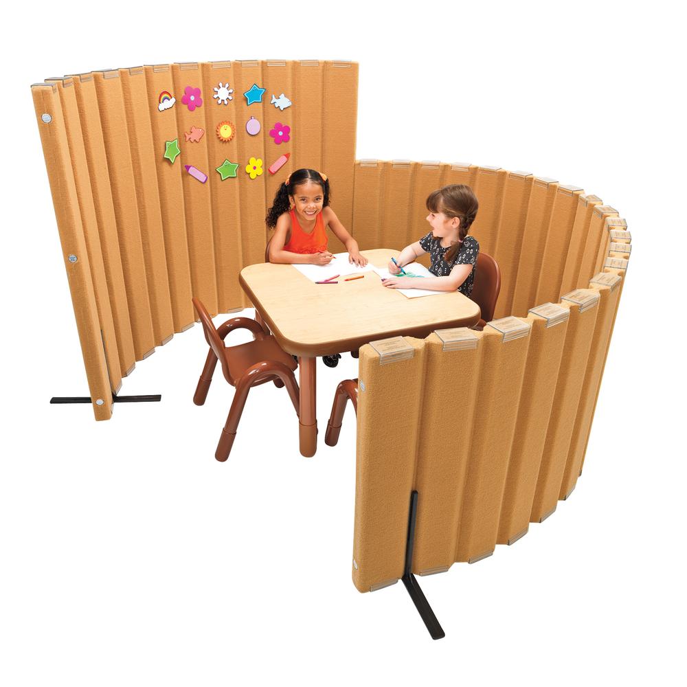 Quiet Divider® with Sound Sponge®  48" x 6' Wall - Natural Tan. Picture 1