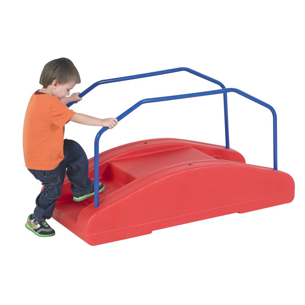 Red Rocker / Toddler Bridge with Rails. Picture 1