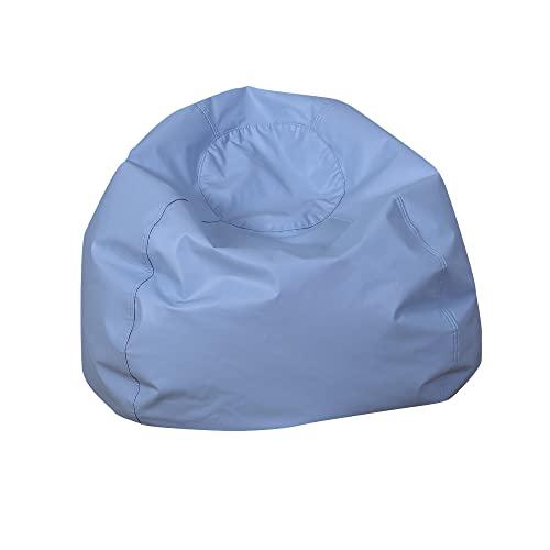 35" Round Bean Bag - Sky Blue. Picture 1