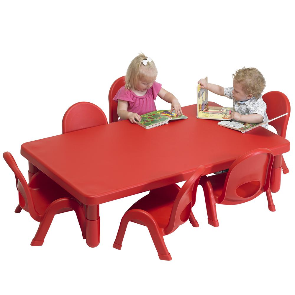 Toddler MyValue™ Set 6 Rectangle - Candy Apple Red. Picture 2