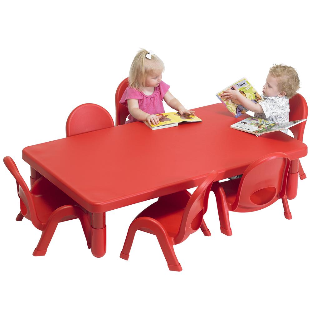 Toddler MyValue™ Set 6 Rectangle - Candy Apple Red. Picture 3