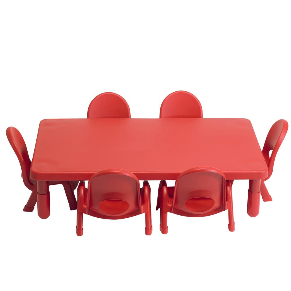 Toddler MyValue™ Set 6 Rectangle - Candy Apple Red. Picture 6