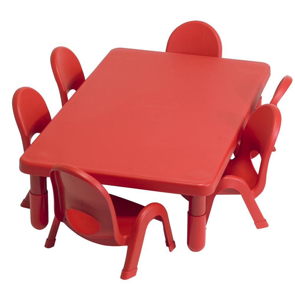 Toddler MyValue™ Set 6 Rectangle - Candy Apple Red. Picture 7