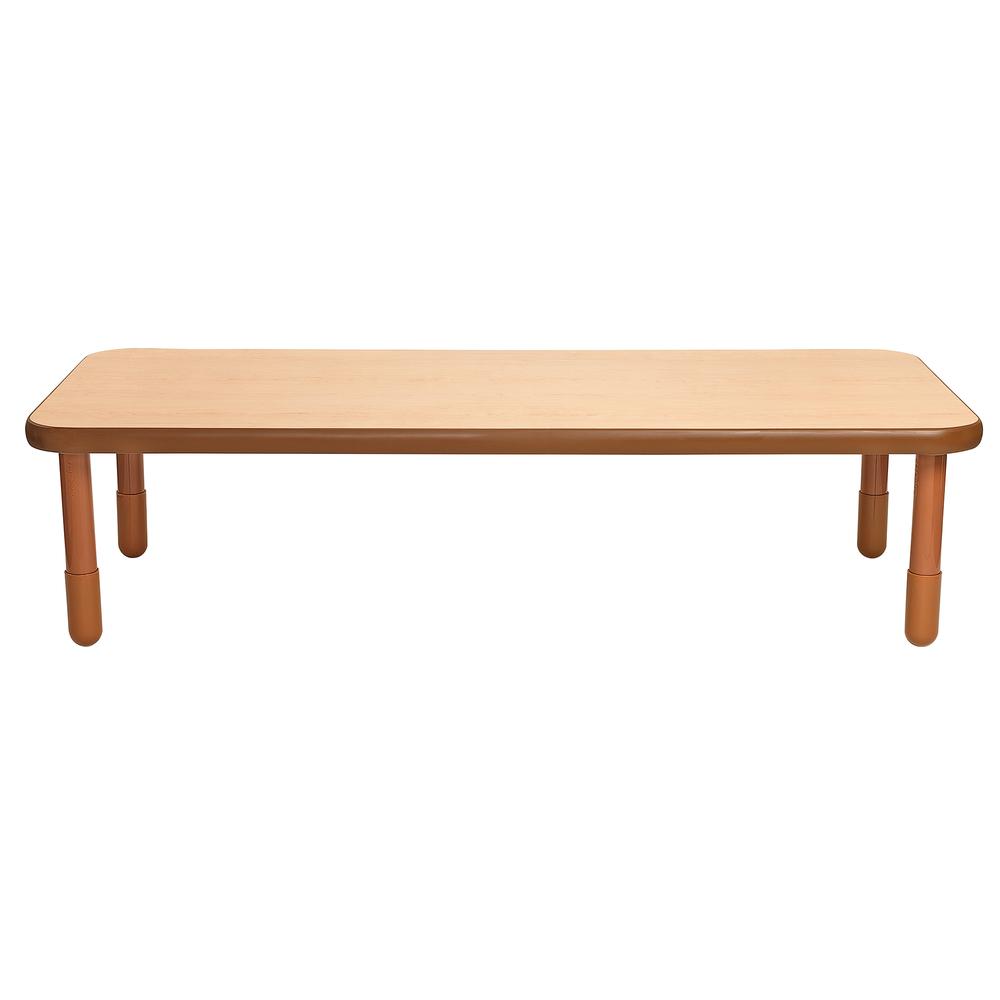 BaseLine® 72" x 30" Rectangular Table - Natural Wood with 18" Legs. Picture 1