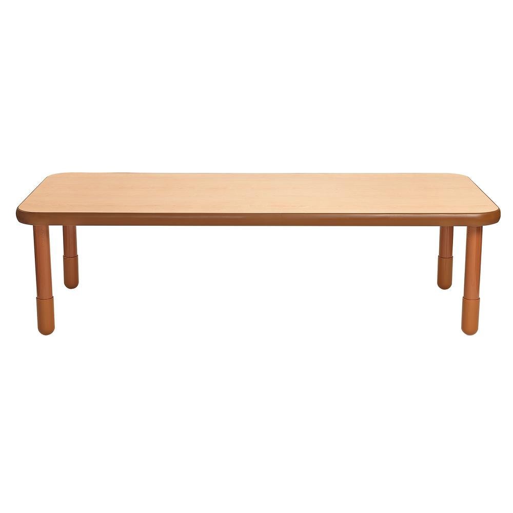 BaseLine® 72" x 30" Rectangular Table - Natural Wood with 20" Legs. Picture 1