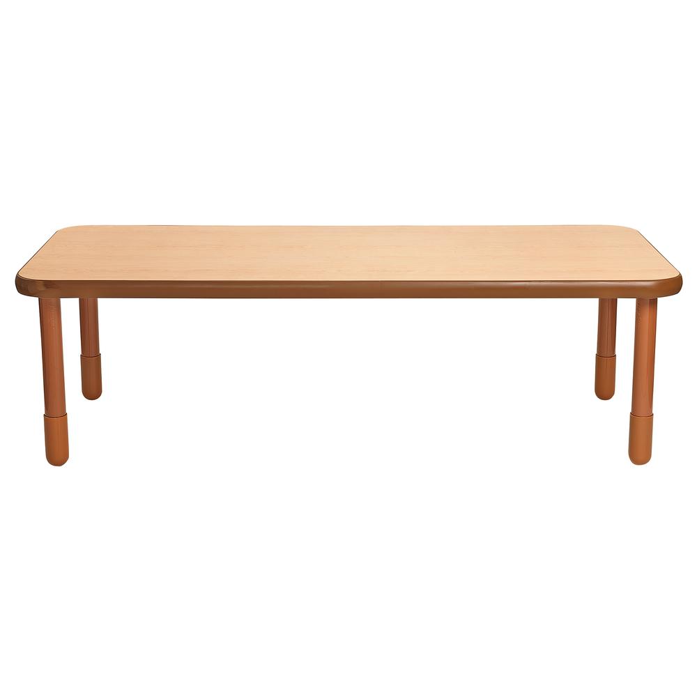 BaseLine® 72" x 30" Rectangular Table - Natural Wood with 22" Legs. Picture 1