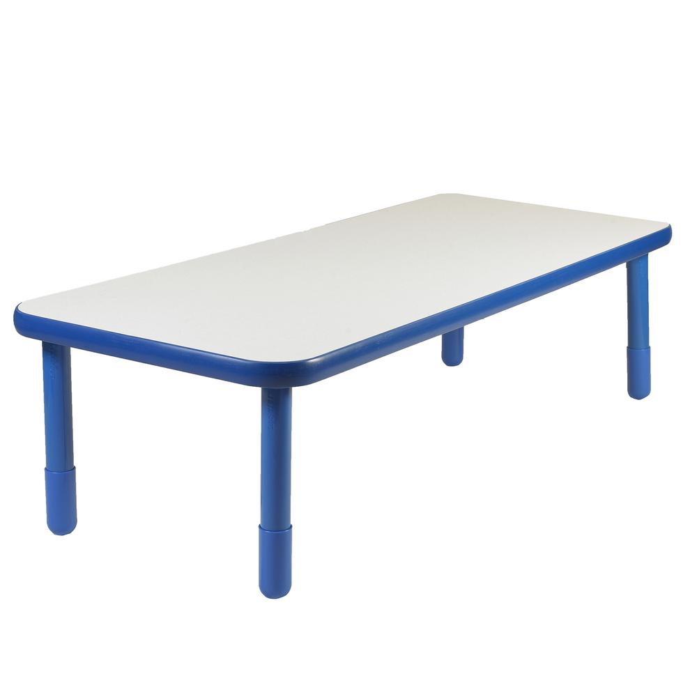 BaseLine® 72" x 30" Rectangular Table - Royal Blue with 20" Legs. Picture 1