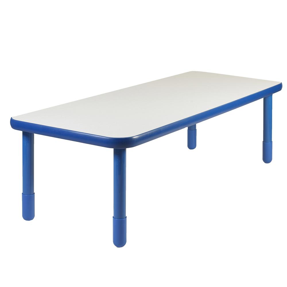 BaseLine® 72" x 30" Rectangular Table - Royal Blue with 22" Legs. Picture 1