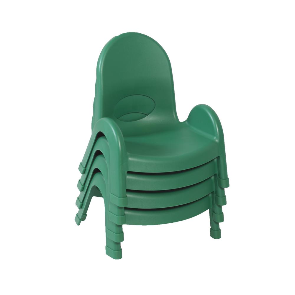 Value Stack™ 5" Child Chair - Shamrock Green. Picture 2