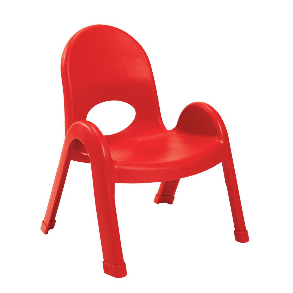 Value Stack™ 9" Child Chair - Candy Apple Red. Picture 1