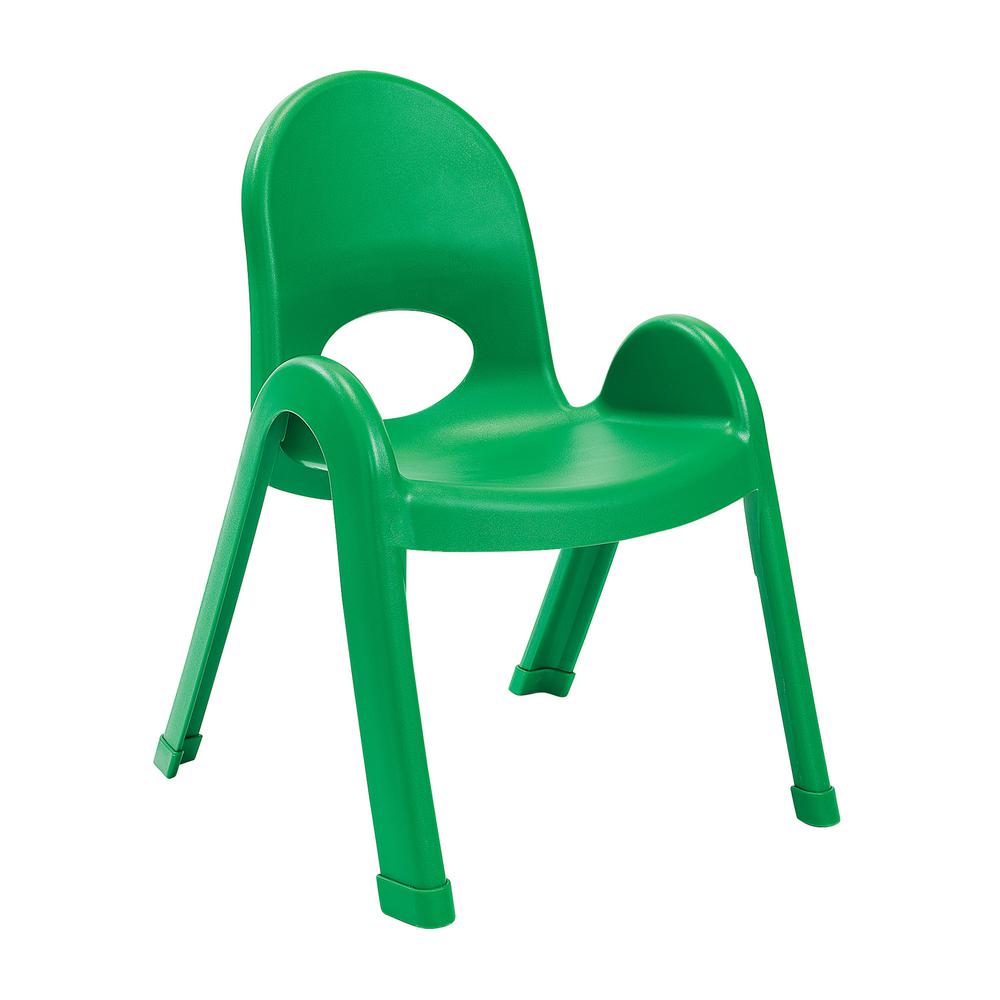 Value Stack 11" Child Chair - Shamrock Green. Picture 1