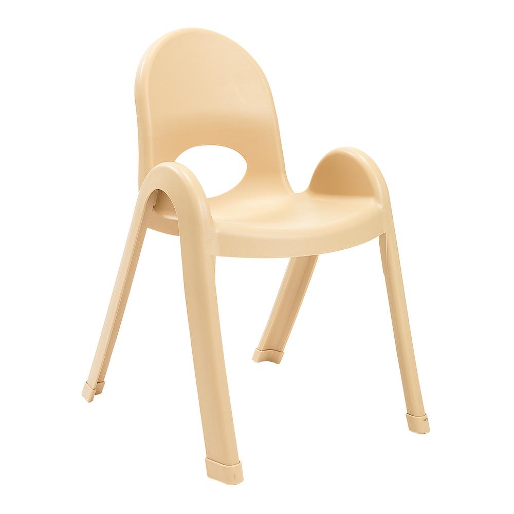 Value Stack™ 13" Child Chair - Natural Tan. Picture 1