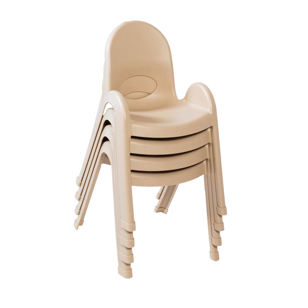 Value Stack™ 13" Child Chair - Natural Tan. Picture 2
