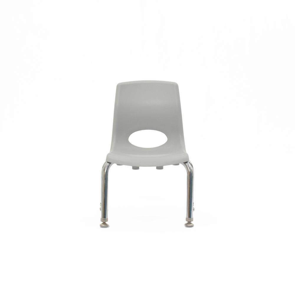 Myposture Plus 8" Chair - Gray With Chrome Legs. Picture 2