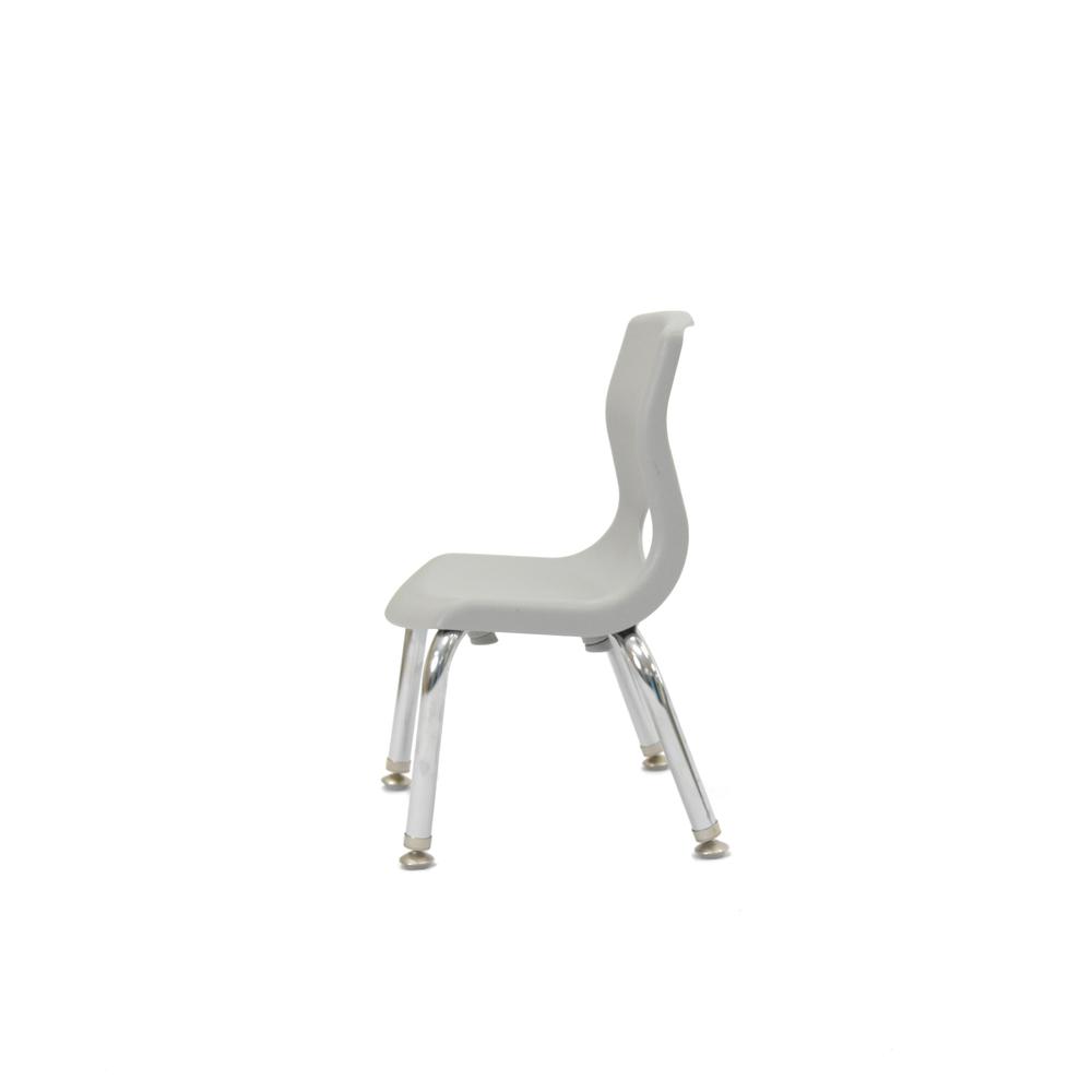 Myposture Plus 8" Chair - Gray With Chrome Legs. Picture 3
