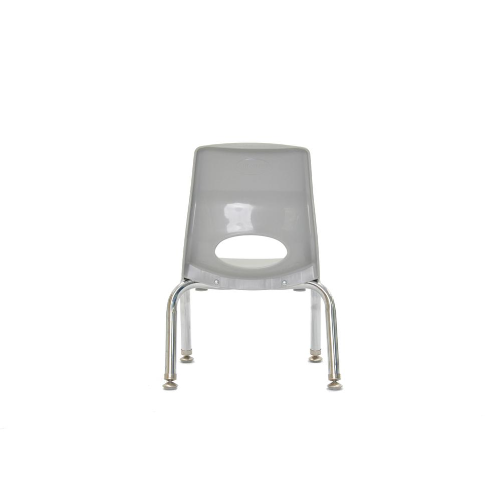 Myposture Plus 8" Chair - Gray With Chrome Legs. Picture 4