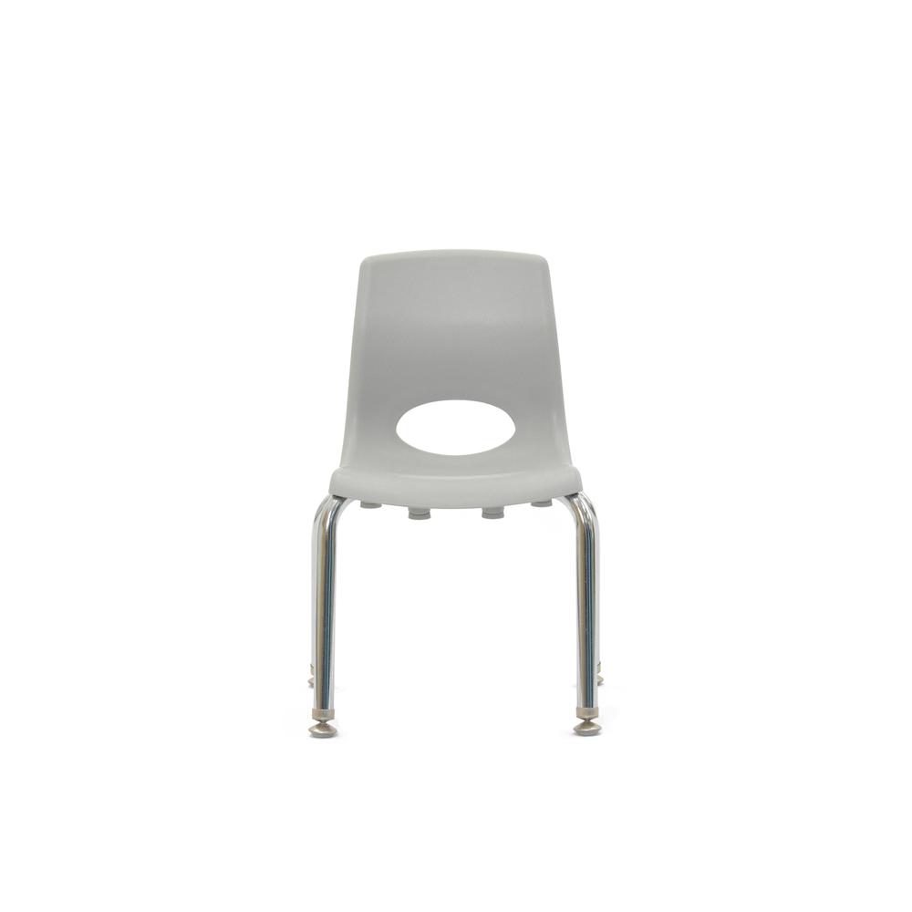 Myposture Plus 10" Chair - Gray With Chrome Legs. Picture 2
