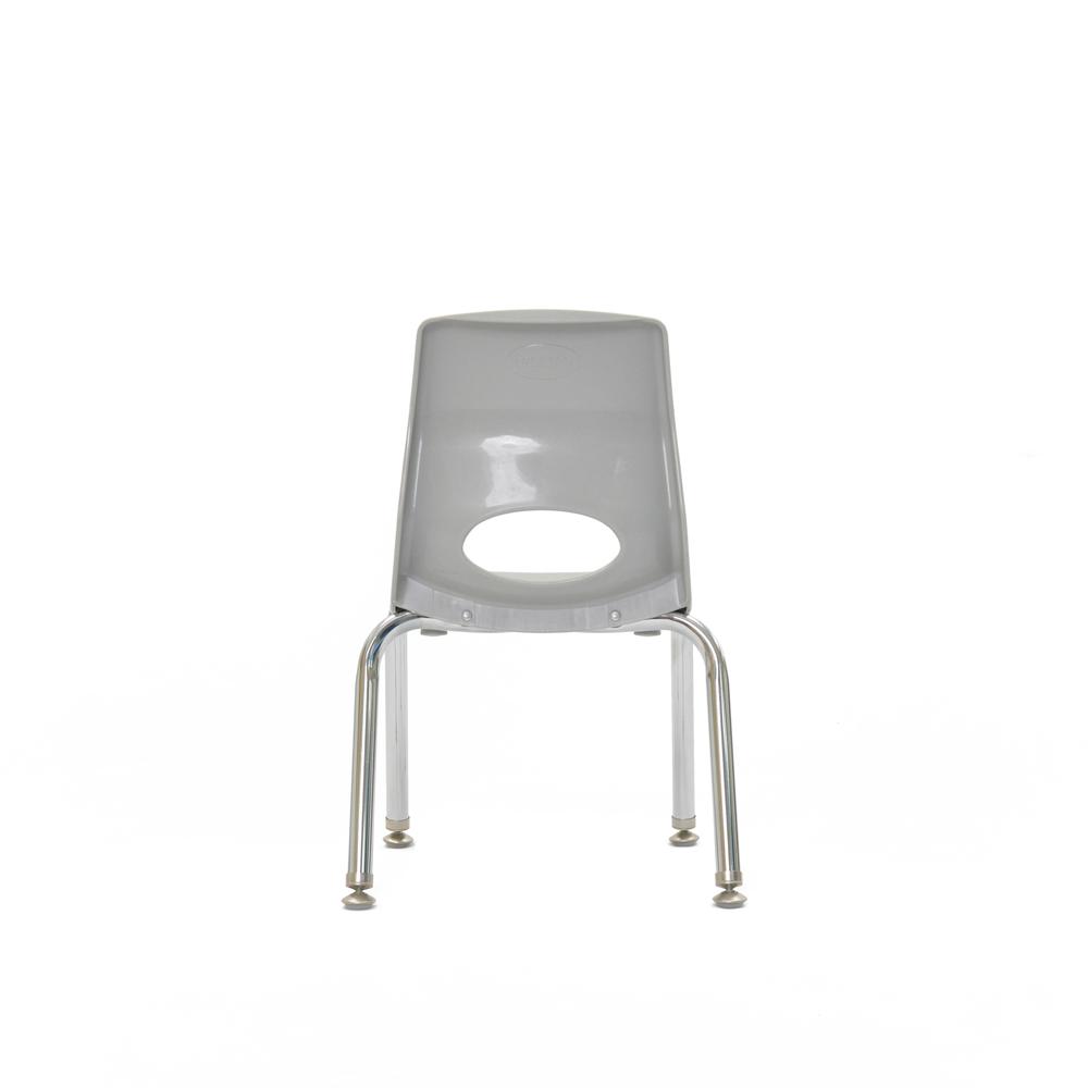 Myposture Plus 10" Chair - Gray With Chrome Legs. Picture 4