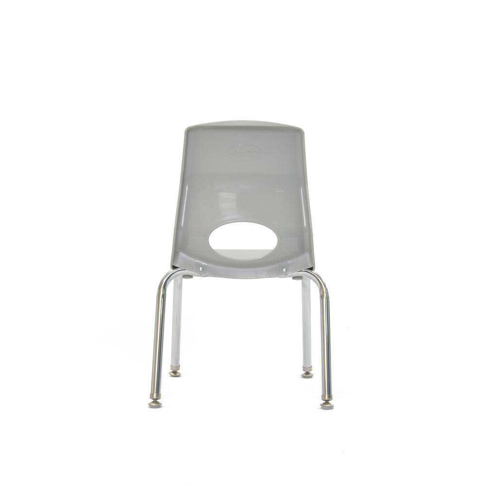 Myposture Plus 12" Chair - Gray With Chrome Legs. Picture 4