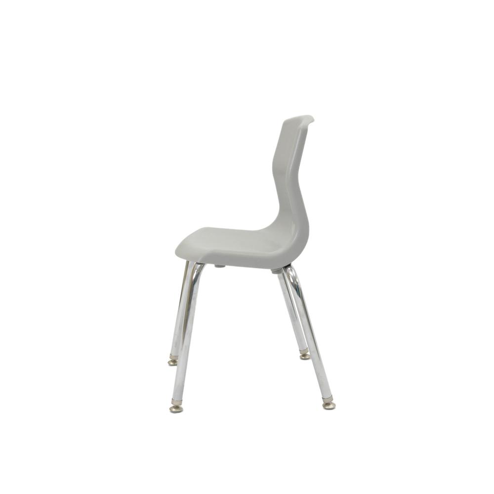 Myposture Plus 14" Chair - Gray With Chrome Legs. Picture 2