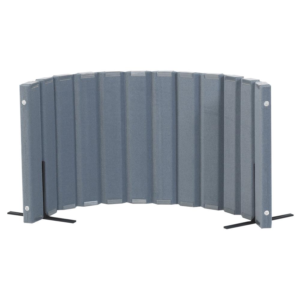 Quiet Divider® with Sound Sponge®  30" x 6' Wall - Slate Blue. Picture 2
