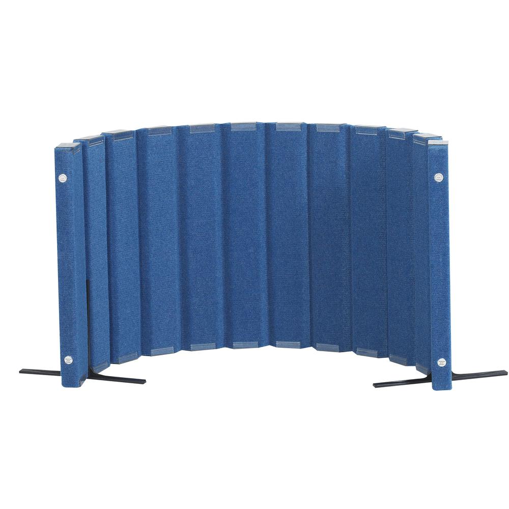 Quiet Divider® with Sound Sponge®  30" x 6' Wall - Blueberry. Picture 1