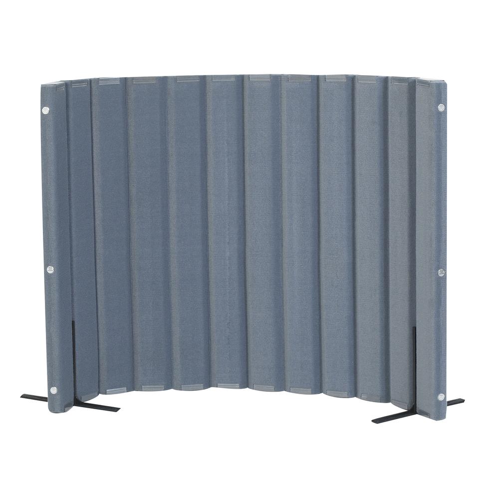 Quiet Divider® with Sound Sponge®  48" x 6' Wall - Slate Blue. Picture 2