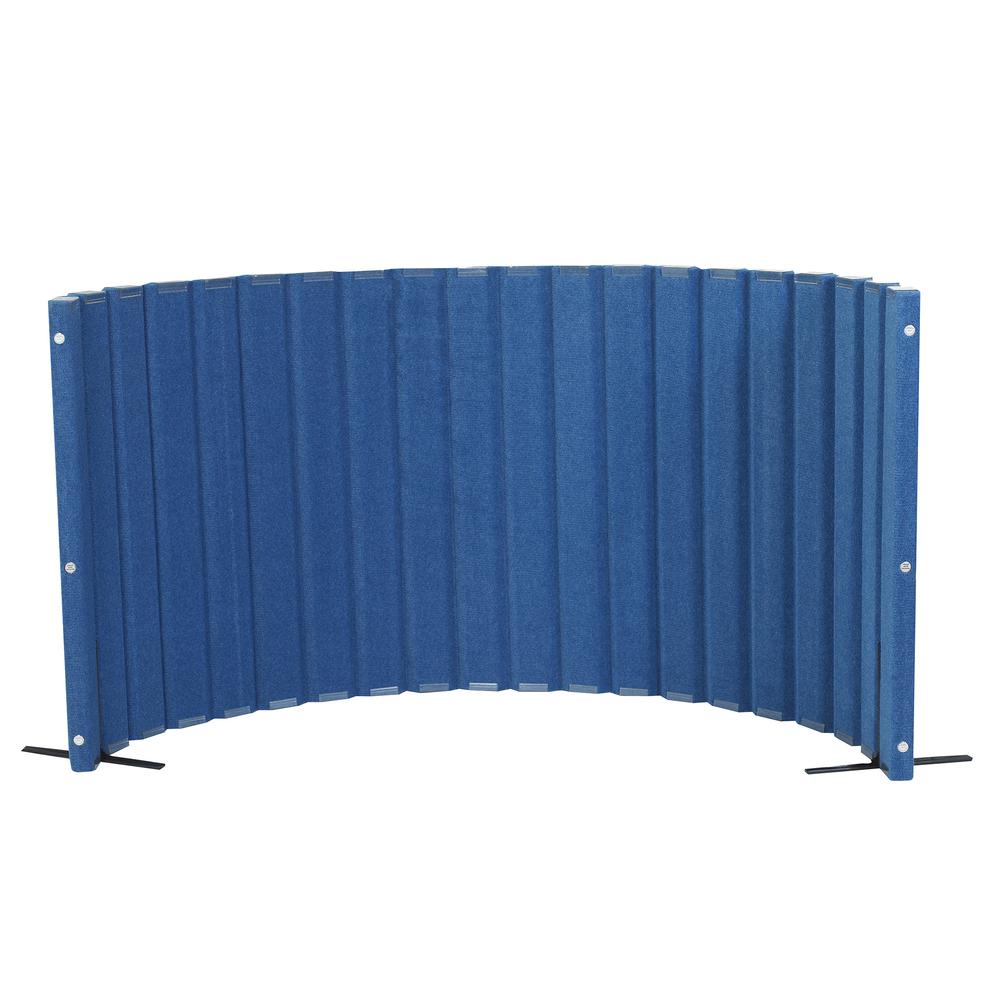 Quiet Divider® with Sound Sponge®  48" x 10' Wall - Blueberry. Picture 1