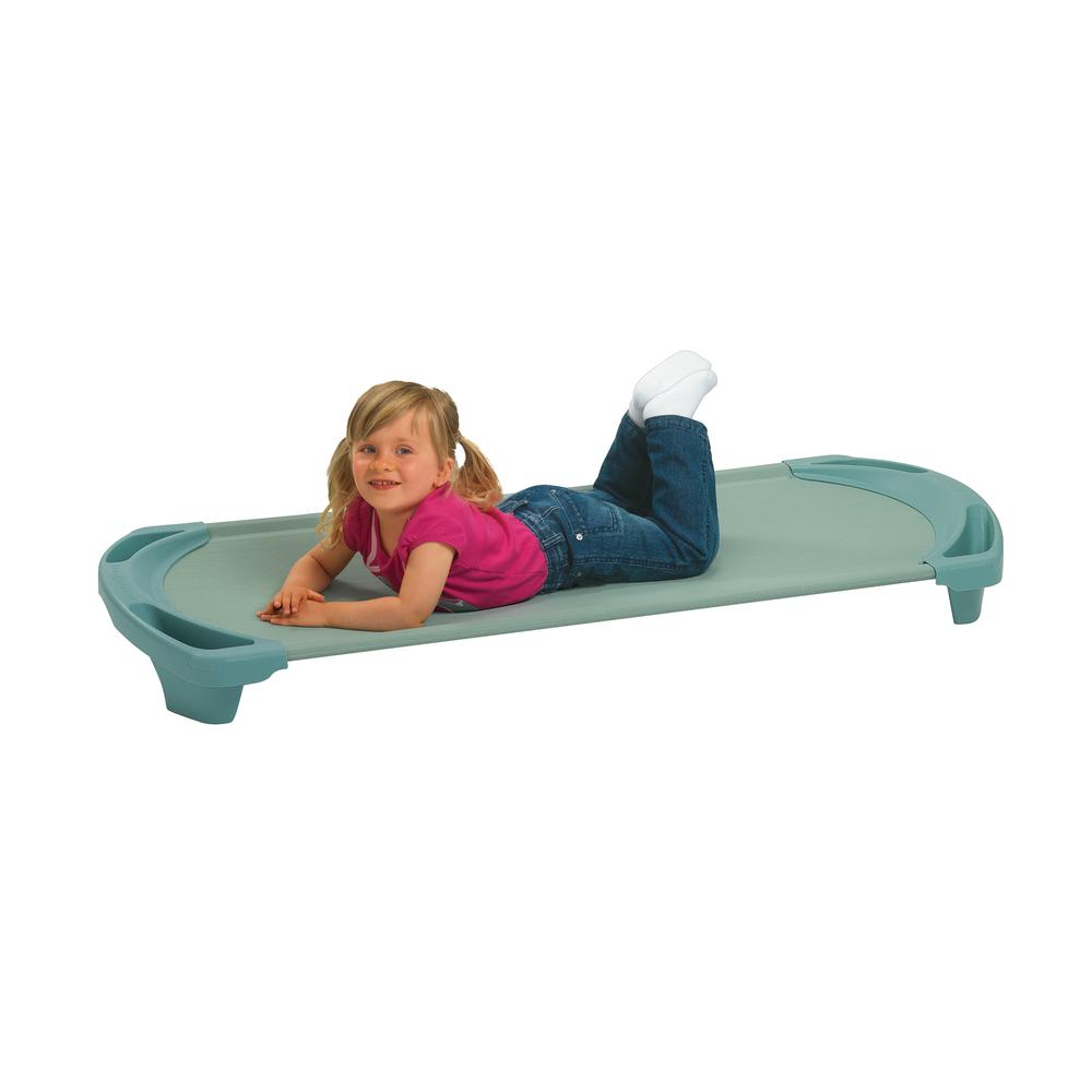 SpaceLine® Standard Single Cot - Teal Green. Picture 1